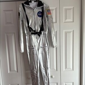 Spirit Silver Astronaut Kids Costume with cap